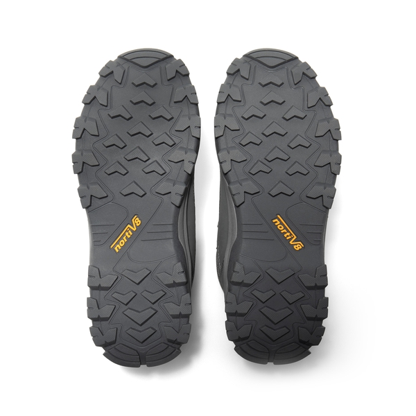 Women's Cap-Toe Leather Waterproof Hiking Boots - DARK GREY - 7